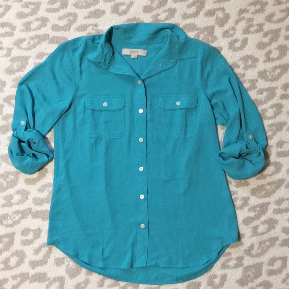 Loft Button Down Blouse - image 6